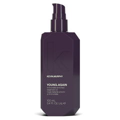 KEVIN.MURPHY Young.Again bottle closeup showing premium conditioning for all hair types.