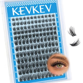 KevKev Lash Clusters 144pc: versatile kit for customizable lash looks.