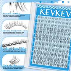 KevKev Lash Extension Kit Mix Length 8–16mm to customize fullness and curl.