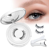 KEWYASO magnetic eyelashes applicator for easy, glue-free wear.