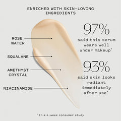 Keys Soulcare Let Me Glow serum pump close-up for easy application
