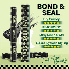 KEYYOU 360-degree rotating brush enables even coverage across lashes.