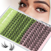 KEYYOU Fairy Angel lash clusters box front shows compact 144-piece set for easy home application.