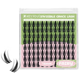 KEYYOU Fairy Lash Clusters 96Pcs packaging for easy at home DIY.