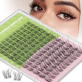 KEYYOU Fairy Venus lash clusters close-up showing ultra-thin invisible band for seamless blend.