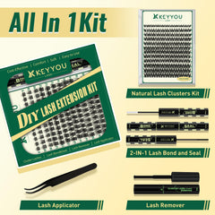 KEYYOU Lash Applicator tool ensures precise placement and comfortable use.