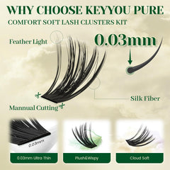 KEYYOU lash applicator tool enabling precise, clean application
