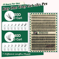 KEYYOU lash bond and seal 10ml for secure wear and easy removal.