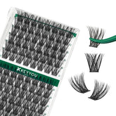 KEYYOU lash cluster tray 96pcs for quick at-home extensions.