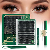 KEYYOU Lash Clusters 182pcs for easy at-home eyelash extensions.