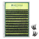 KEYYOU Lash Clusters 3D volume for richer eye definition and depth.