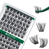 KEYYOU Lash Clusters 96pcs tray for easy at home volume