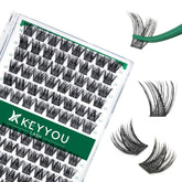 KEYYOU lash clusters 96-piece tray for quick volume at home