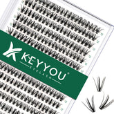 KEYYOU lash clusters tray 300pcs for versatile at-home styling