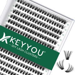 KEYYOU lash clusters tray 300pcs for quick, customizable DIY extensions