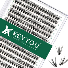 KEYYOU lash clusters tray 300pcs for versatile at-home styling