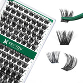 KEYYOU lash clusters tray 96pcs for affordable DIY lash extensions.