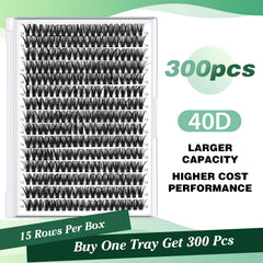 KEYYOU lash clusters variation lengths demonstrates diverse styling options