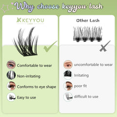 KEYYOU LASH Waterproof ready formula keeps lashes secure during wear