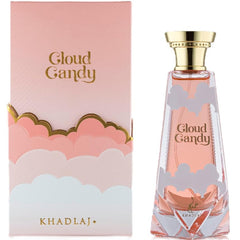 Khadlaj Cloud Candy bottle cap close-up, highlighting premium packaging for gifting.