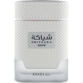Khadlaj Shiyaaka Snow bottle top notes deliver crisp citrus for daily freshness.