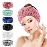 Khrgovd spa headband with soft plush texture for skincare use