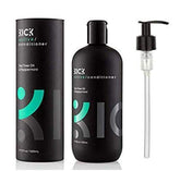 Kick Tea Tree Conditioner bottle on counter for refreshed scalp care.