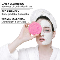 Kickleen sponges in hand highlight palm-sized portability for travel.