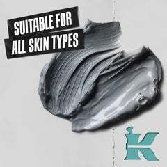 Kiehl's Acne-Treating Cleansing Paste texture with charcoal