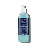 Kiehl's Facial Fuel bottle pour demonstrates a quick-refreshing cleanse for busy mornings.