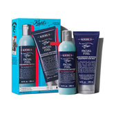 Kiehl's Facial Fuel Cleanser bottle showing a refreshing gel formula for energized morning skin.