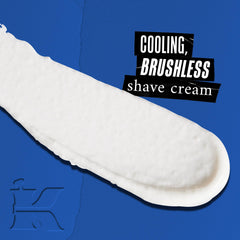 Close-up of menthol and camphor in the shave cream for cooling feel