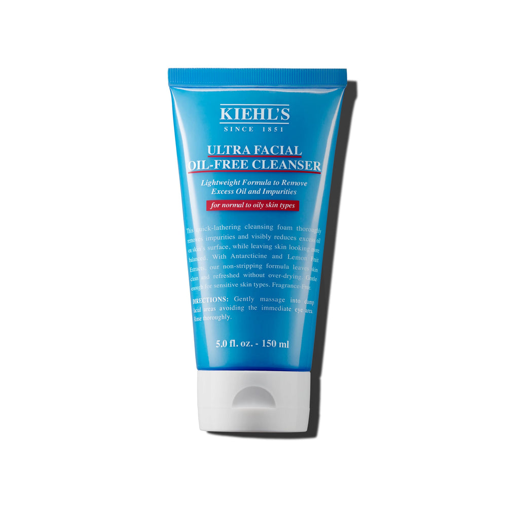 Kiehl's Ultra Facial Oil-Free Cleanser bottle for daily cleansing and oil control.