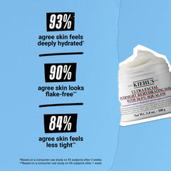 Kiehl's Ultra Facial Overnight Mask being applied shows balm-to-oil transformation for overnight hydration