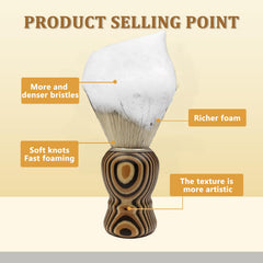 KIKC shaving brush handle with a sturdy, comfortable grip for daily grooming.