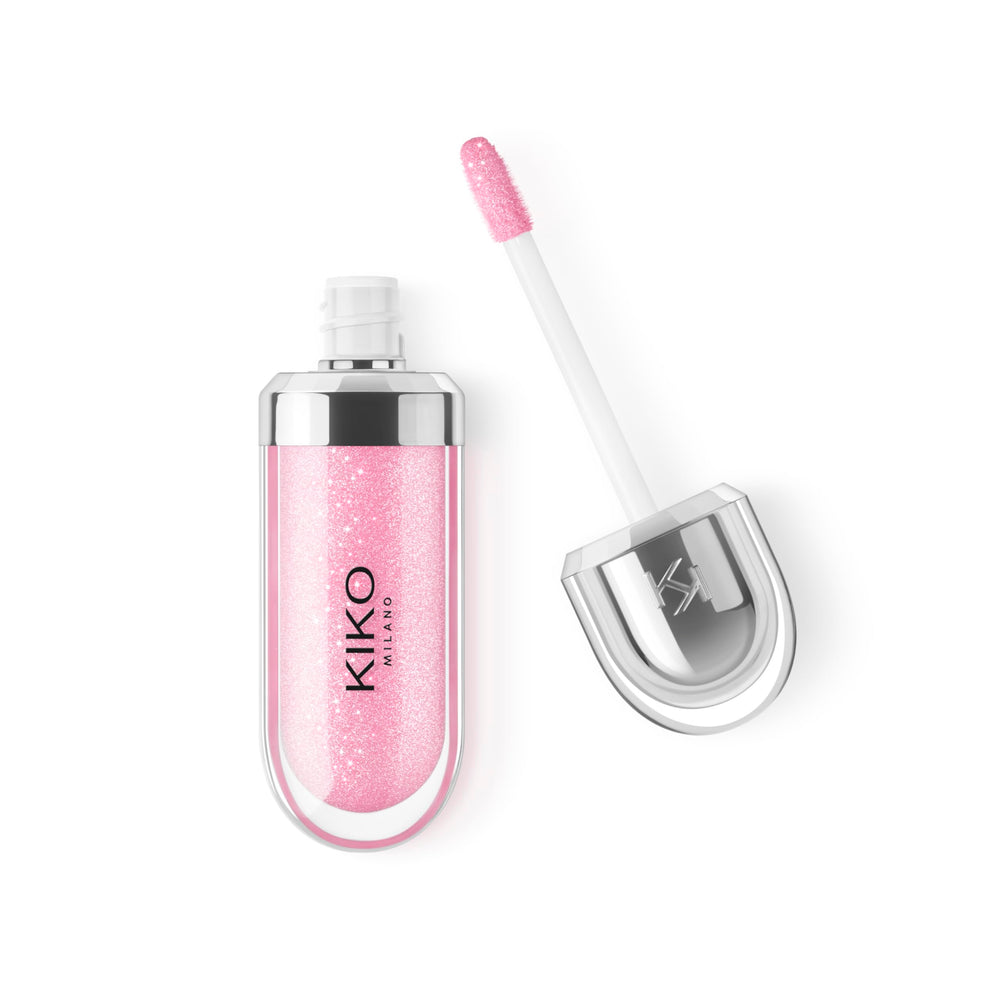 Kiko Milano 3D Hydra Brillo Labial rosa perlado, brillo radiante para labios