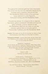 Kim Kardashian Gold packaging box displaying luxe presentation for gifting.