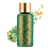 Kimieye gel glitter verde dorado para rostro y cuerpo, brillo festivo