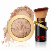 KIMUSE fundación horneada con brillo natural para un acabado suave.