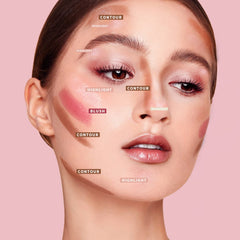 KIMUSE Multi Stick Trio en mejillas para acabado suave y natural