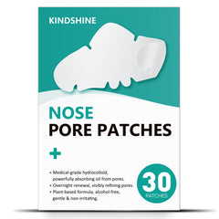 Kindshine parches nariz 30 unidades para uso nocturno, piel más suave al despertar.
