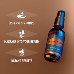 King C. Gillette beard thickener ingredients panthenol panel highlights
