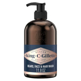King C. Gillette - botella para barba con espuma suave y limpieza facial