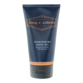 King C. Gillette clear shave gel bottle for precise edging and shaving.