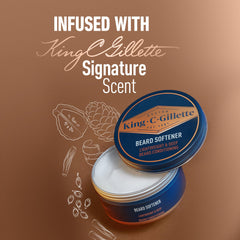 King C. Gillette Soft Beard Balm muestra textura cremosa que facilita la aplicación diaria
