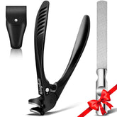 Kingfun long-handled toenail clippers with ergonomic curved blade for precise trimming.