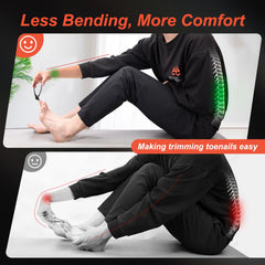 Kingfun senior-friendly non-slip grip on the toenail clippers.