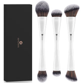 KINGMAS double-ended foundation brush for precise blending on all skin types