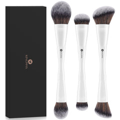 KINGMAS double-ended foundation brush for precise blending on all skin types