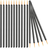 KINGMAS disposable eyeliner brush pack shown with protective sleeves for hygienic, sanitized application.